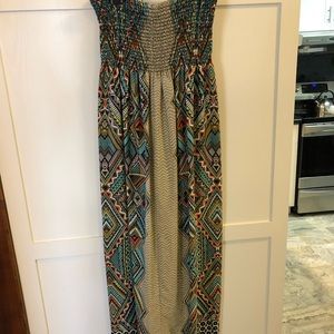 Freshine Tribal Print Maxi Dress